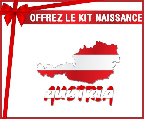 kit naissance bébé personnalisé Austria maps