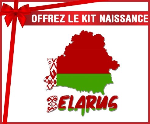 kit naissance bébé personnalisé Belarus maps