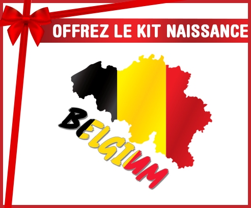 kit naissance bébé personnalisé Belgium maps