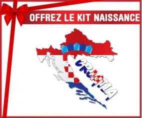 kit naissance bébé personnalisé Croatia maps