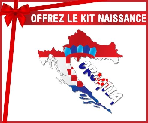 kit naissance bébé personnalisé Croatia maps