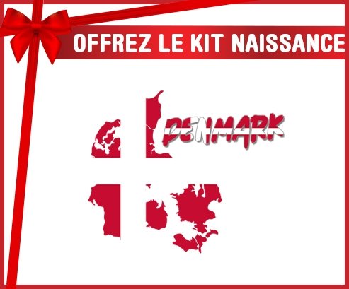 kit naissance bébé personnalisé Denmark maps