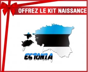 kit naissance bébé personnalisé Estonia maps