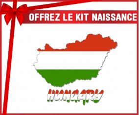 kit naissance bébé personnalisé Hungary maps