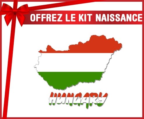 kit naissance bébé personnalisé Hungary maps
