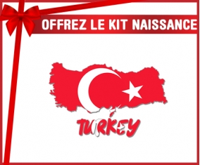kit naissance bébé personnalisé Turkey maps
