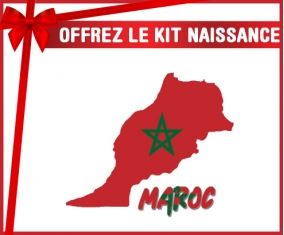 kit naissance bébé personnalisé Maroc maps