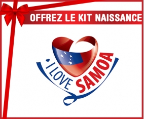 kit naissance bébé personnalisé I Love Samoa