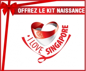 kit naissance bébé personnalisé I Love Singapore