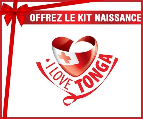 kit naissance bébé personnalisé I Love Tonga