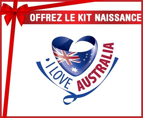 kit naissance bébé personnalisé I Love Australia