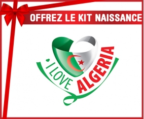kit naissance bébé personnalisé I Love Algeria
