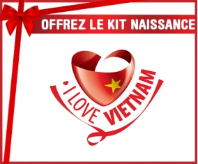 kit naissance bébé personnalisé I Love Vietnam