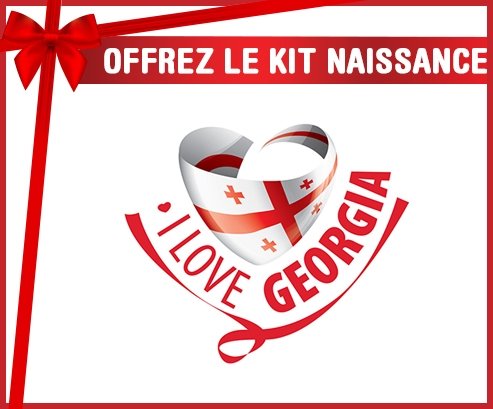 kit naissance bébé personnalisé I Love Georgia