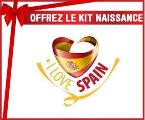 kit naissance bébé personnalisé I Love Spain