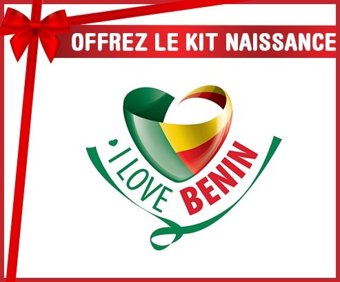 kit naissance bébé personnalisé I Love Benin