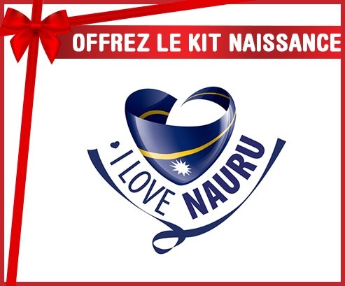 kit naissance bébé personnalisé I Love Nauru