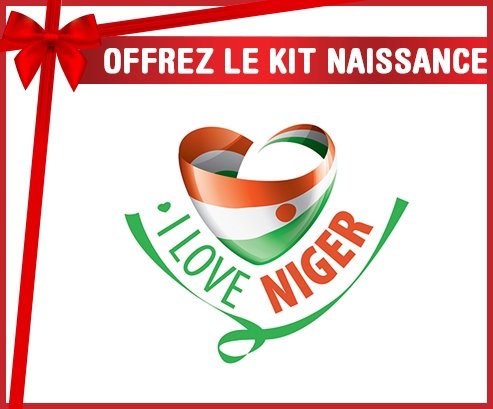 kit naissance bébé personnalisé I Love Niger