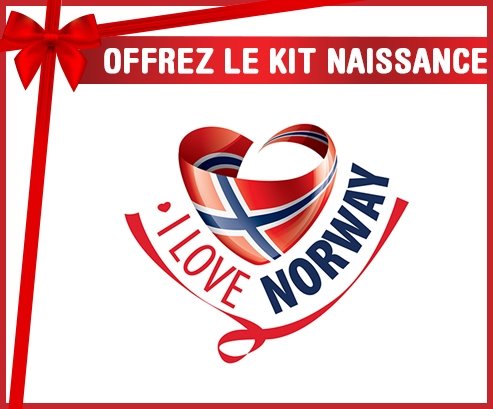 kit naissance bébé personnalisé I Love Norway