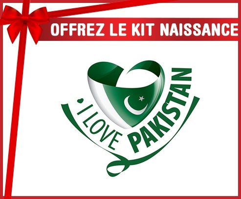 kit naissance bébé personnalisé I Love Pakistan
