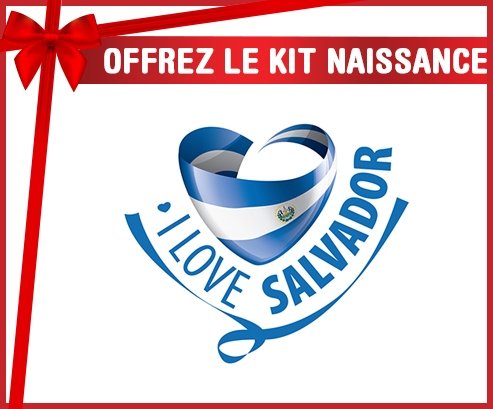 kit naissance bébé personnalisé I Love Salvador