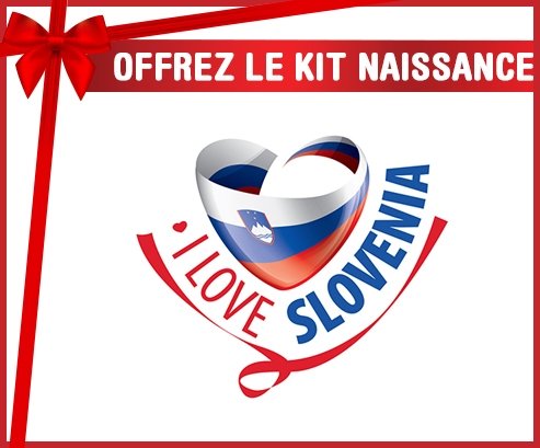 kit naissance bébé personnalisé I Love Slovenia