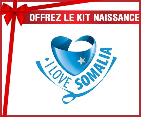 kit naissance bébé personnalisé I Love Somalia