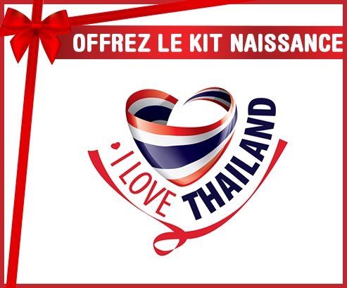 kit naissance bébé personnalisé I Love Thailand