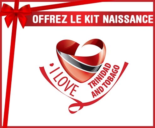 kit naissance bébé personnalisé I Love Trinidad and Tobago
