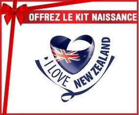 kit naissance bébé personnalisé I Love New Zealand
