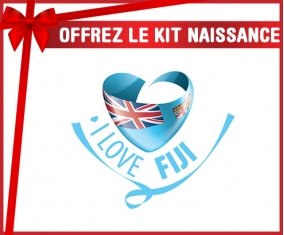 kit naissance bébé personnalisé I Love Fiji