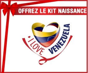 kit naissance bébé personnalisé I Love Venezuela