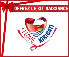 kit naissance bébé personnalisé I Love Kiribati