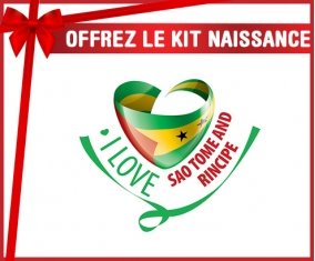 kit naissance bébé personnalisé I Love Sao Tome and Rincipe