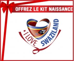 kit naissance bébé personnalisé I Love Swaziland