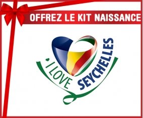 kit naissance bébé personnalisé I Love Seychelles