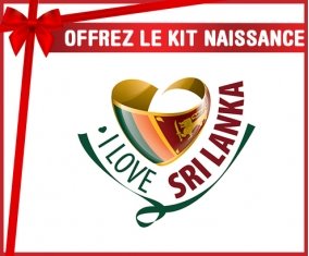 kit naissance bébé personnalisé I Love Sri Lanka