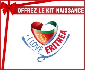 kit naissance bébé personnalisé I Love Eritrea