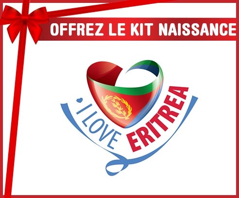kit naissance bébé personnalisé I Love Eritrea