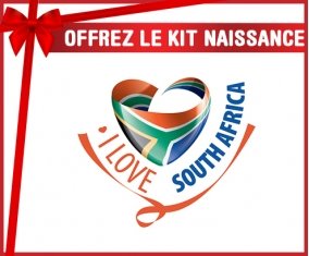 kit naissance bébé personnalisé I Love South Africa