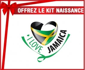 kit naissance bébé personnalisé I Love Jamaica