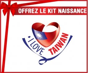 kit naissance bébé personnalisé I Love Taiwan