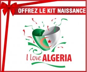 kit naissance bébé personnalisé I love algeria design 3