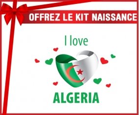 kit naissance bébé personnalisé I love algeria design 4