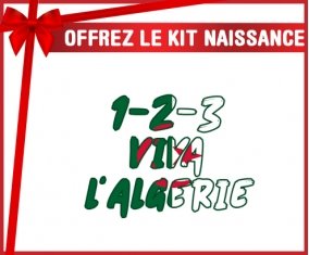 kit naissance bébé personnalisé 1 - 2 - 3 Viva L'algérie