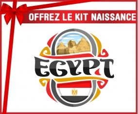 kit naissance bébé personnalisé Flag Egypt design