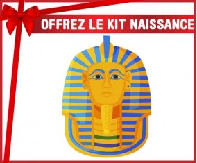 kit naissance bébé personnalisé Symbole de masque doré pharaon de Toutânkhamon