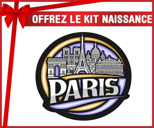 kit naissance bébé personnalisé Ville de Paris design 2