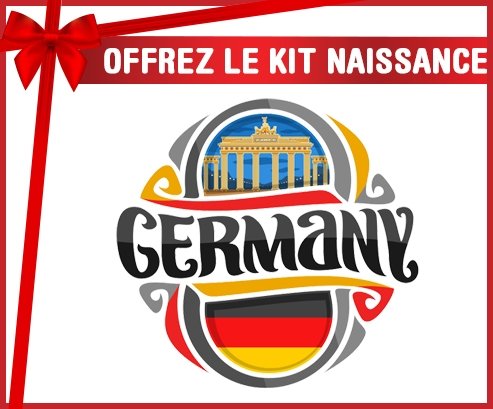 kit naissance bébé personnalisé Flag Germany