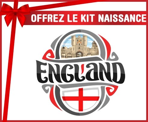 kit naissance bébé personnalisé Flag England
